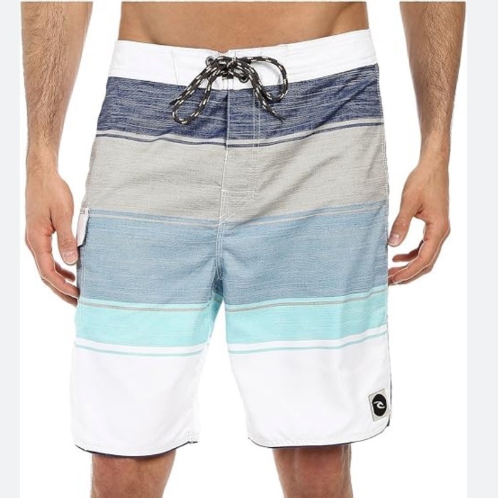 Rip Curl Boys Color Block Board-shorts Swim Trunks Size 23W